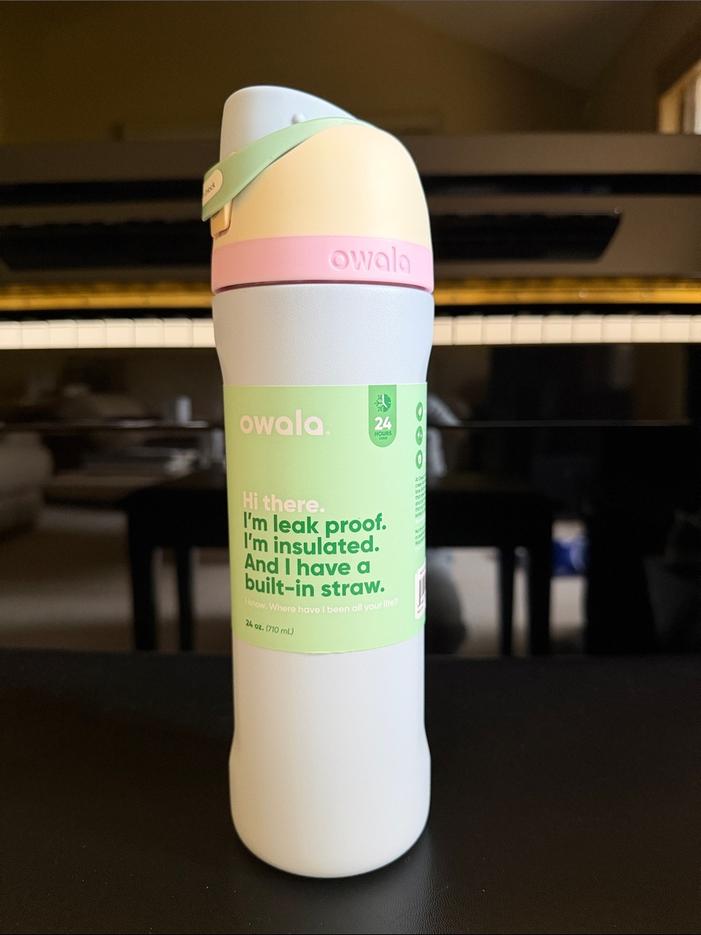 LIMITED 💙 PASTEL PEAKS 🏔️ Owala 24oz FreeSip Stainless Steel Water Bottle